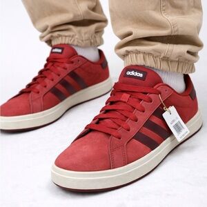 Adidas Grand Court 00s K Red Sneakers Youth Size 7Y Shoes